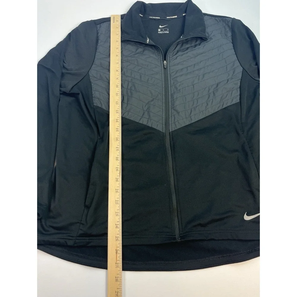 Nike Running Jacket Womens Size XL Black Essential Thermore Lightweight CU3304